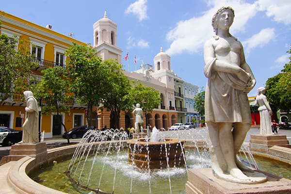 Square in Old San Juan Puerto Rico