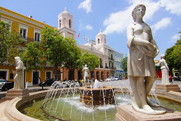 Square in Old San Juan Puerto Rico
